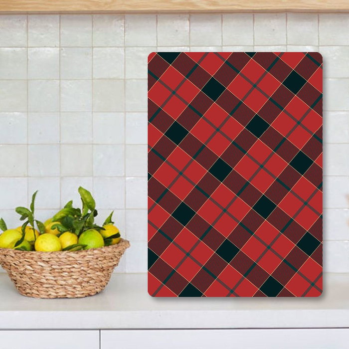 Hermia Tabla de Cortar de Vidrio Templado Multicolor 30 x 40 cm